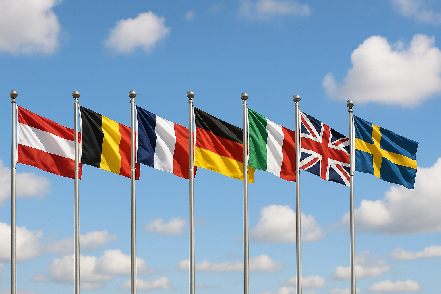 Flags of European Countries: Visual Guide to EU Flags