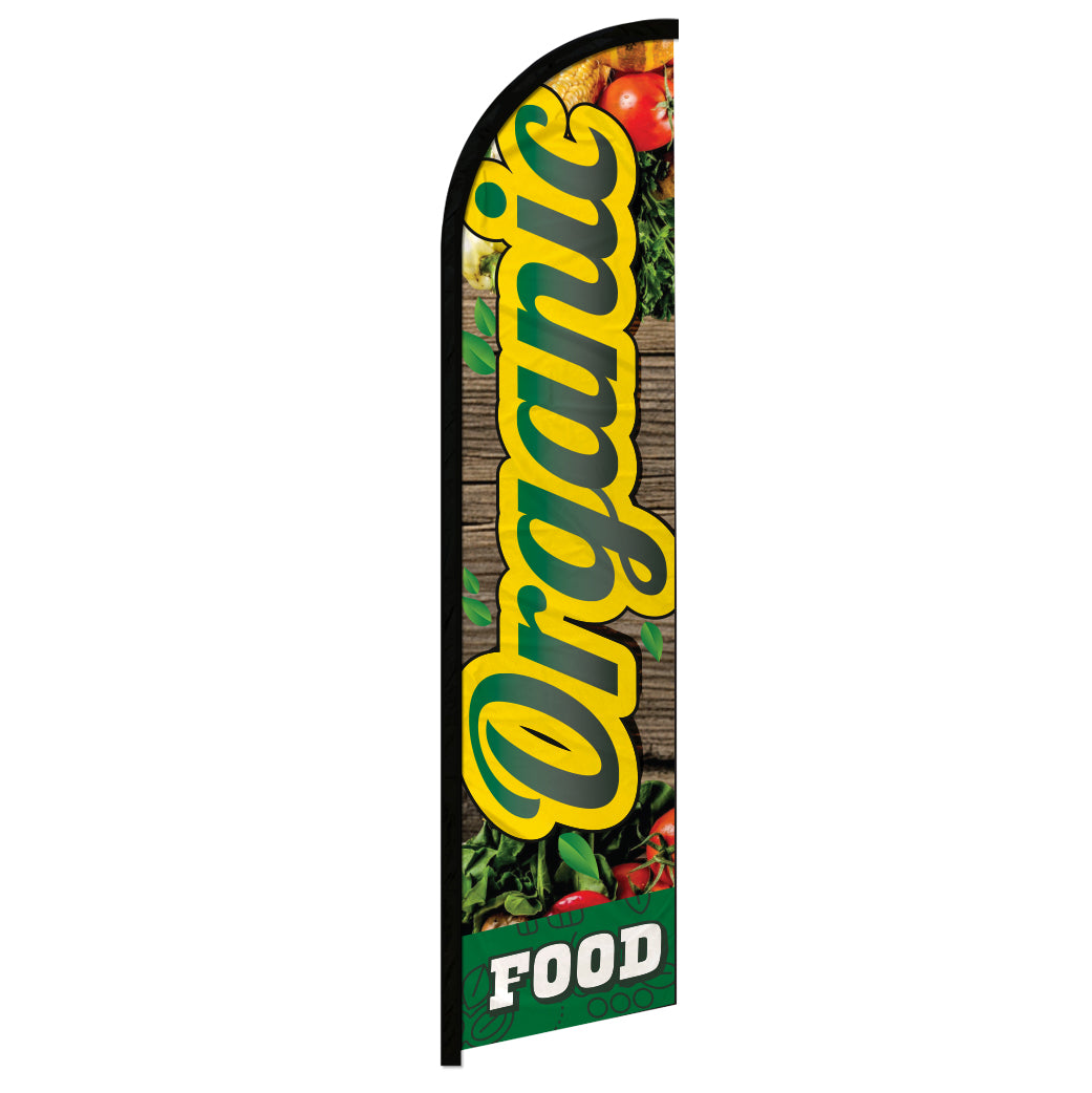 Organic Food Windless Banner Flag