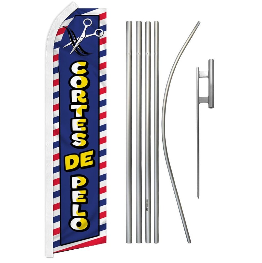 16ft Windless Full Curve Swooper Flag Pole - Aluminum Feather Flag Pole For Promotion