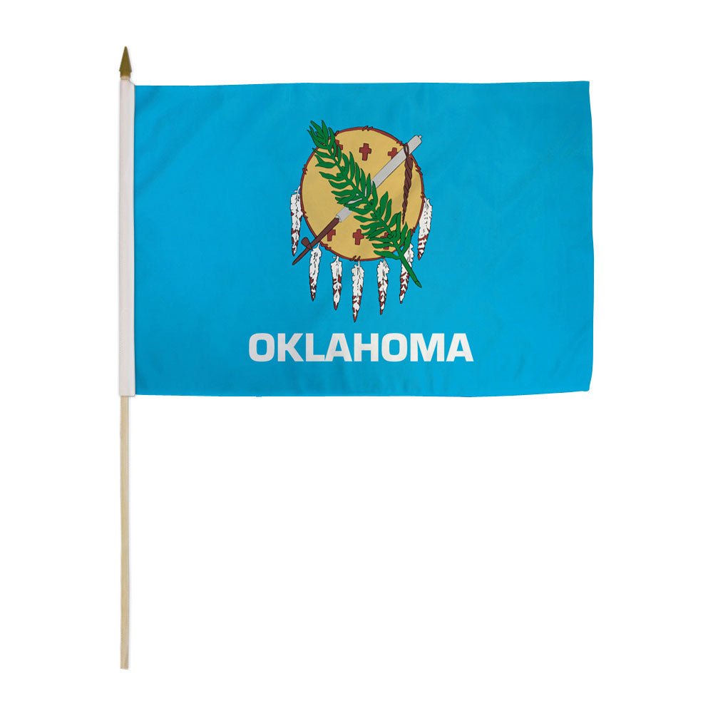 Oklahoma 12x18in Stick Flag - Flags Importer