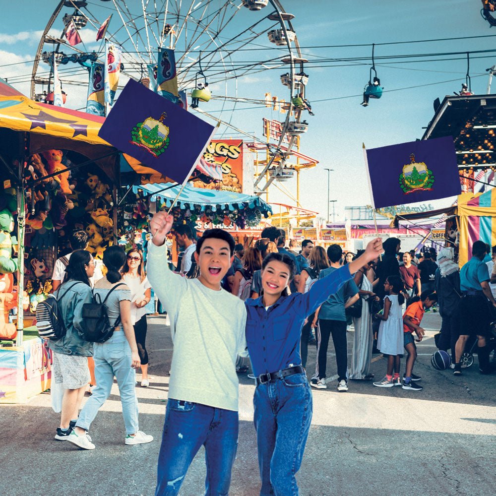 Vermont 12x18in Stick Flag - Flags Importer