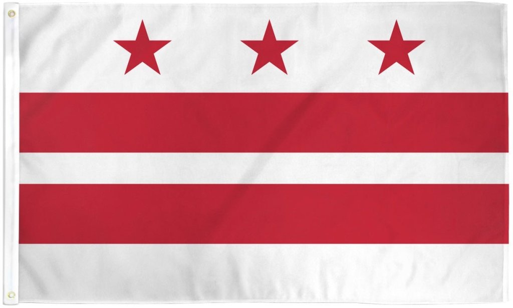 Washington DC Flag 3x5ft Poly - Flags Importer