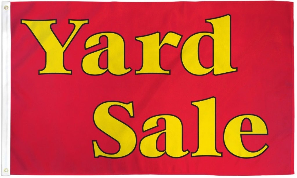Yard Sale (Red & Yellow) Flag 3x5ft Poly - Flags Importer