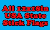 All 12x18in USA State Flags - Flags Importer