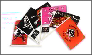 Pirate Stick Flags