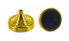 1 - Hole Gold Desktop Flag Stand for 4x6 inch flag (Weighted) - Flags Importer