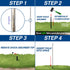 10ft Aluminum (Silver) Outdoor Pole with Ground Spike - Flags Importer