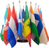 (12x18in) Set of 20 Latin American Stick Flags - Flags Importer