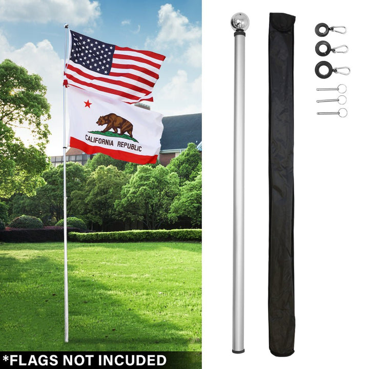 16ft Deluxe Fiberglass Pole | Flags Importer | Flag Hardware & Accessories