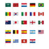 World Cup 2026 Expanded Flag Set – 24 Countries (12x18in Stick Flags)