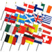 (4x6in) Set of 20 European Stick Flags - Flags Importer