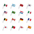 World Cup 2026 Core Flag Set – 16 Countries (4x6in)
