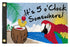 It's 5 o'Clock Somewhere 12x18in Boat Flag