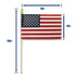 American Made United States 4" x 6" Desk Stick Flag
