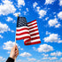 American Made USA 12" x 18" Stick Flag