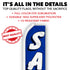 Sale (Blue) Super Flag