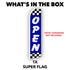 Open (Blue Checkered) Super Flag