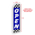 Open (Blue Checkered) Super Flag