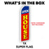 Open House (Blue & Red) Super Flag
