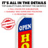 Open House (Blue & Red) Super Flag