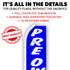 Preowned Cars (Blue & White) Super Flag