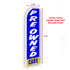 Preowned Cars (Blue & White) Super Flag
