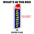 Poco Enganche (Red & Blue) Super Flag