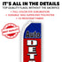 Auto Detailing (Red & Blue) Super Flag