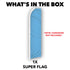 Light Blue Solid Color Super Flag