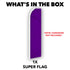Purple Solid Color Super Flag