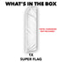 White Solid Color Super Flag
