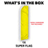 Yellow Solid Color Super Flag