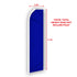 Blue Solid Color Super Flag