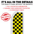 Yellow & Black Checkered Super Flag