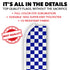 Blue & White Checkered Super Flag