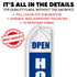 Open House (Blue & White) Super Flag