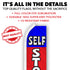 Self Storage (Red & Blue) Super Flag