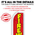Fireworks (Red) Super Flag