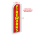 Fireworks (Red) Super Flag