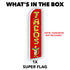 Tacos (Red) Super Flag