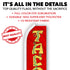 Tacos (Red) Super Flag