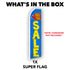 Red Tag Sale Blue Super Flag