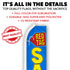 Red Tag Sale Blue Super Flag