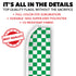 Green & White Checkered Super Flag