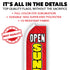 Open Sundays (Red & Yellow) Super Flag