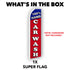 100% Hand Car Wash Super Flag