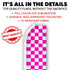 Pink & White Checkered Super Flag
