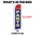 Auto Parts (Red & Blue) Super Flag