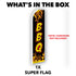 BBQ (Black) Super Flag