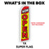 Now Open (Red & Yellow) Super Flag